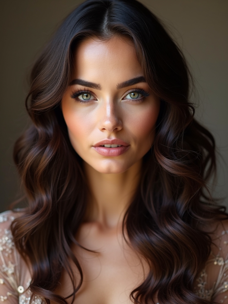timeless classic brunette elegance