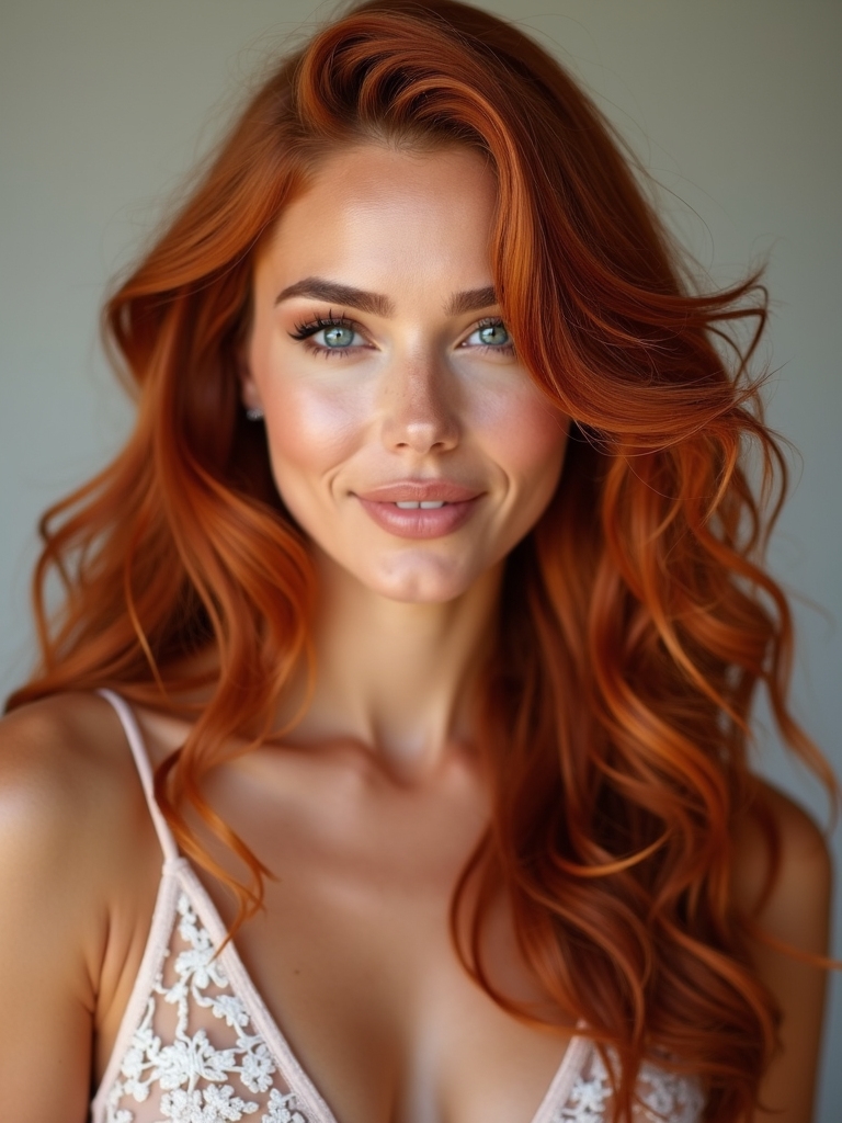 warm copper and ginger