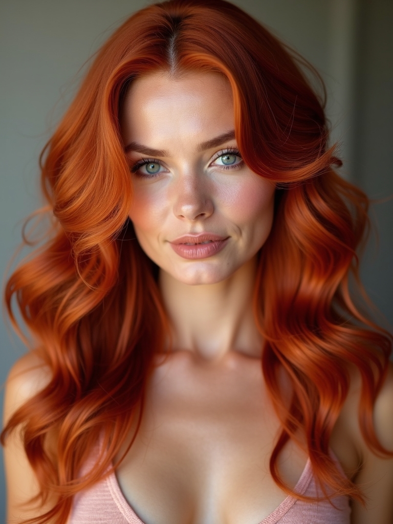 warm copper bold crimson balance