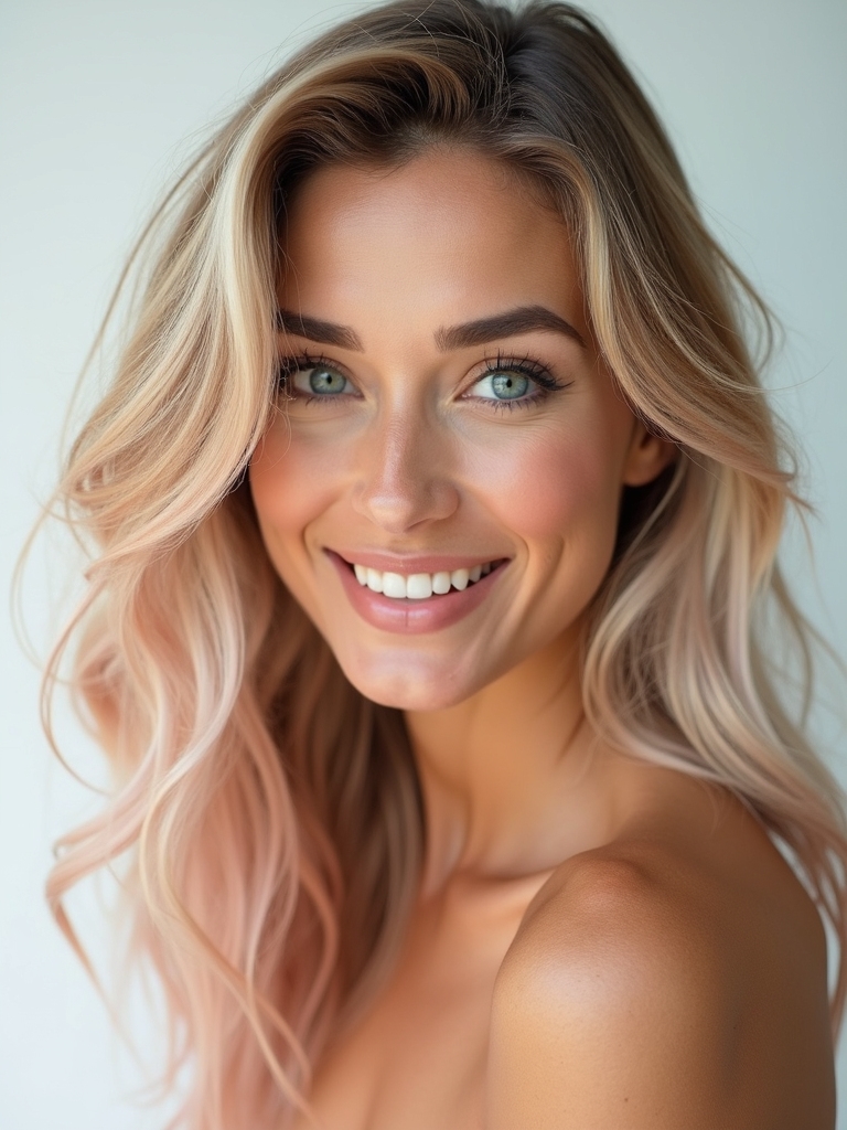 warm sun kissed hair tones